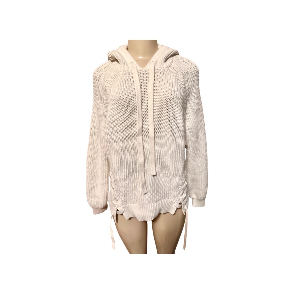 Chunky Overaized hooded knit sweater Small